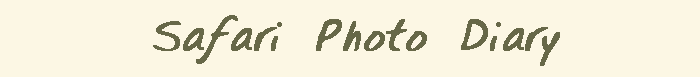 Safari Photo Diary